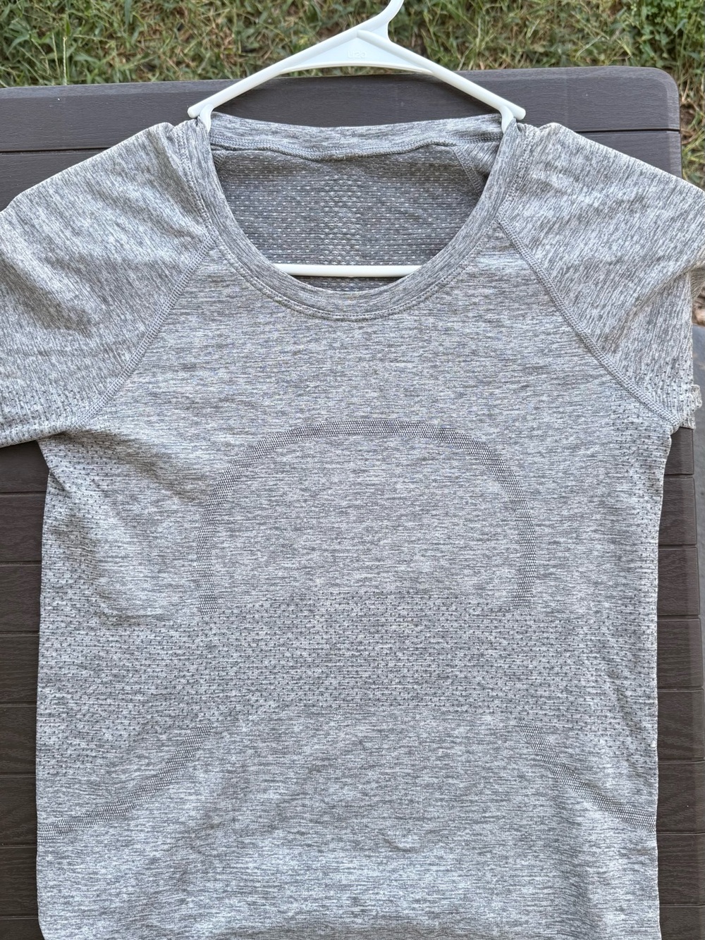 lululemon athletica Heather Gray Long-Sleeve Performance Tee